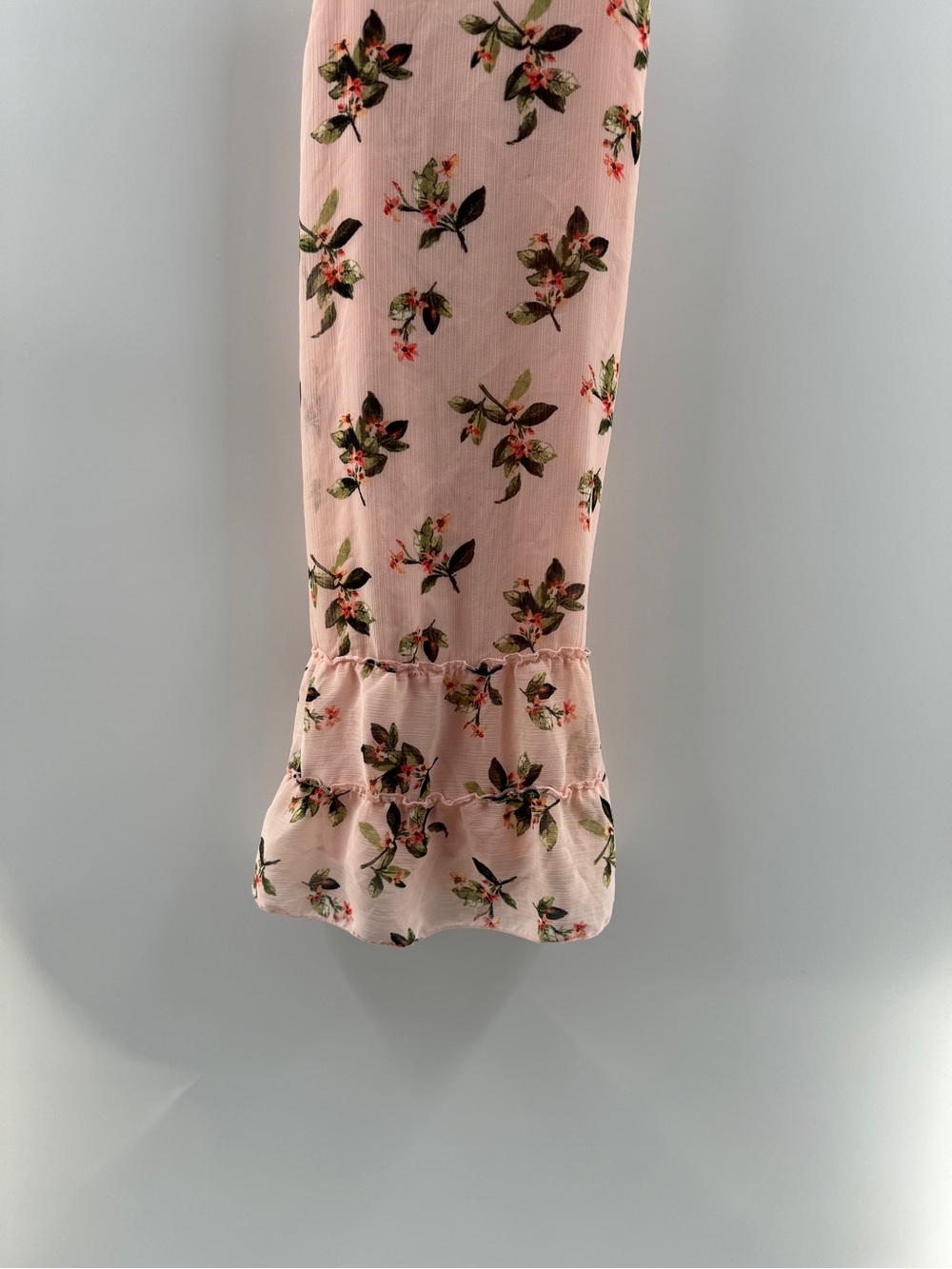 Abercrombie & Fitch Pink Floral Criss Cross Back Mini Dress – Women's XS - Picture 3 of 7